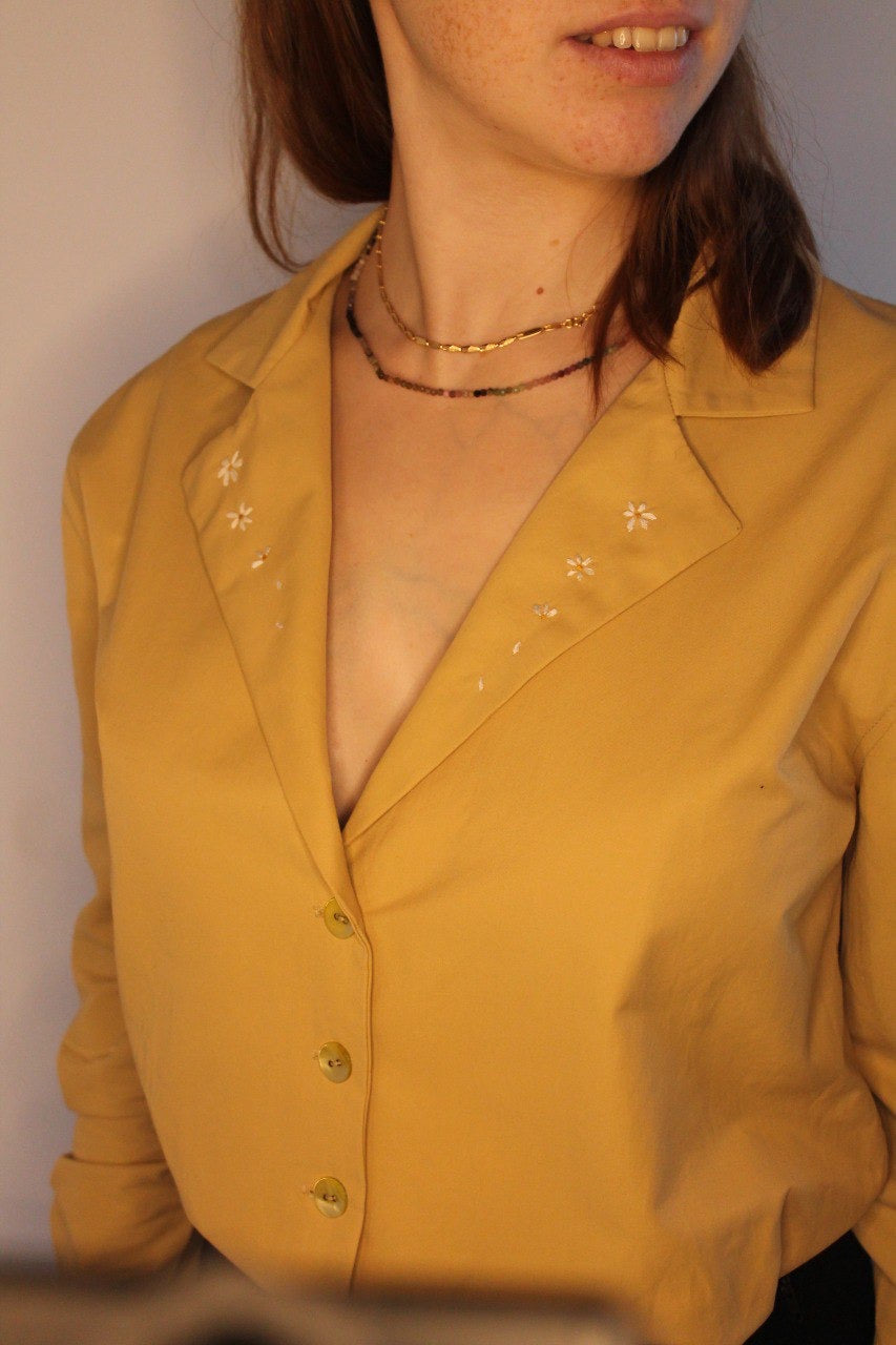 Camicia Artigianale Ricamata a Mano – Taglia Unica