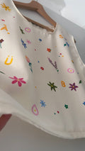 Blusa "Giardino" – Cucita e Dipinta a Mano