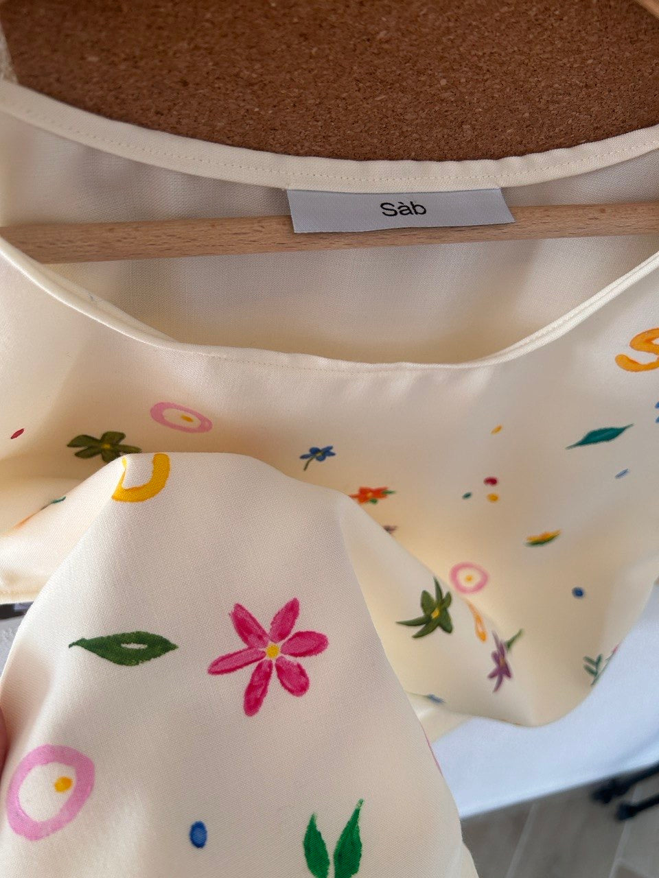 Blusa "Giardino" – Cucita e Dipinta a Mano