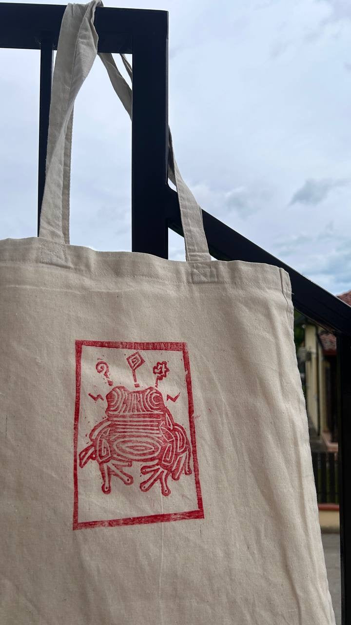 Tote Bag Rana – Linoleografia Artigianale
