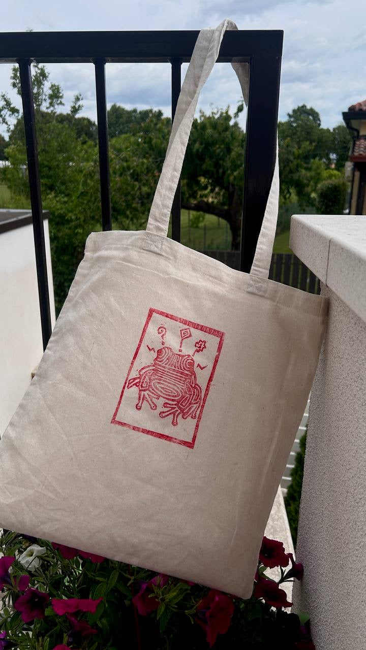 Tote Bag Rana – Linoleografia Artigianale