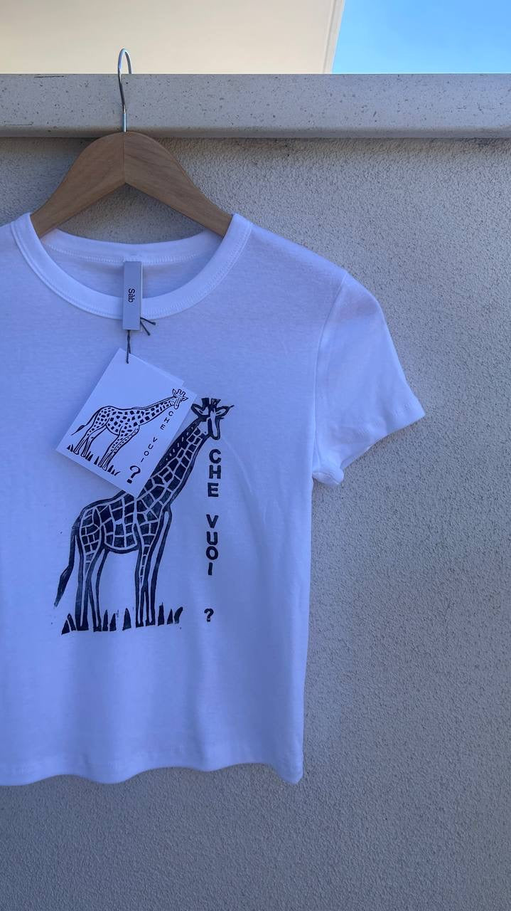 T-shirt "Che Vuoi?" – Stampa Artigianale