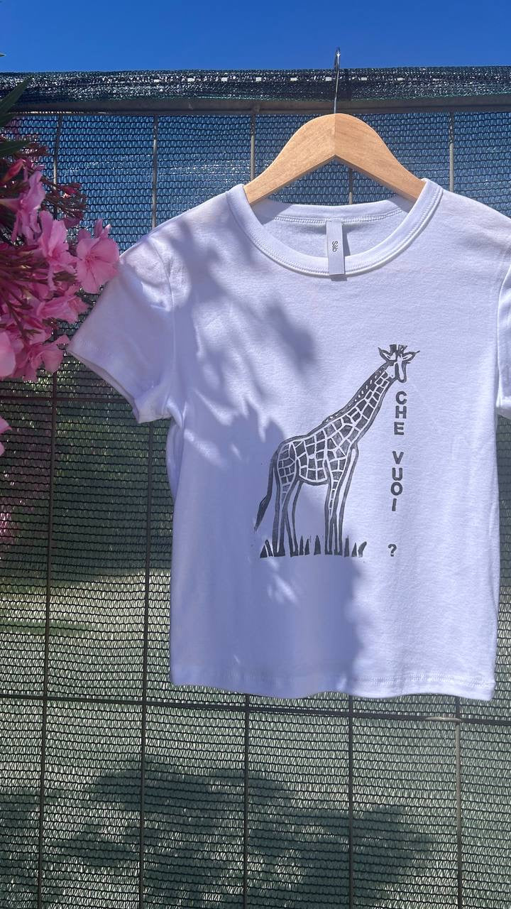 T-shirt "Che Vuoi?" – Stampa Artigianale