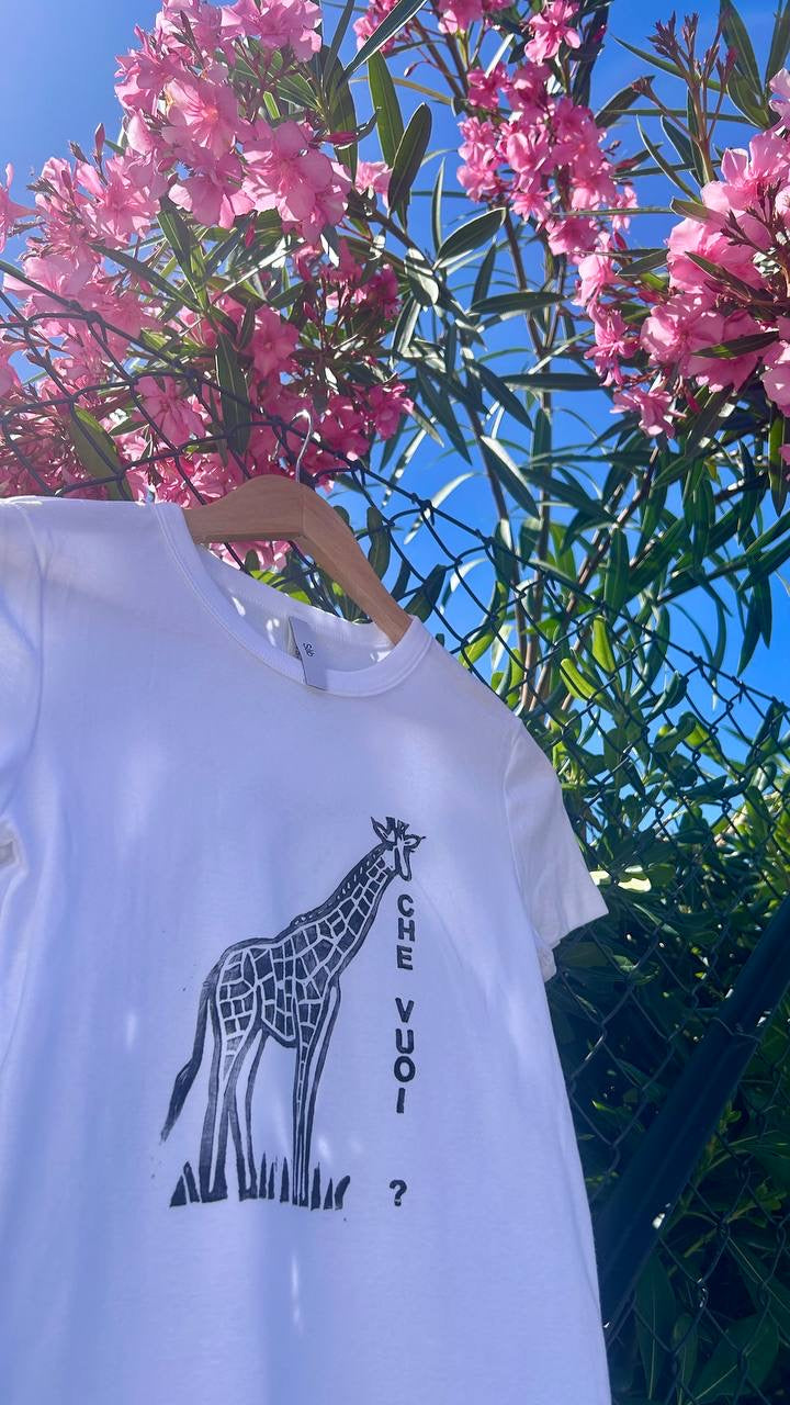 T-shirt "Che Vuoi?" – Stampa Artigianale