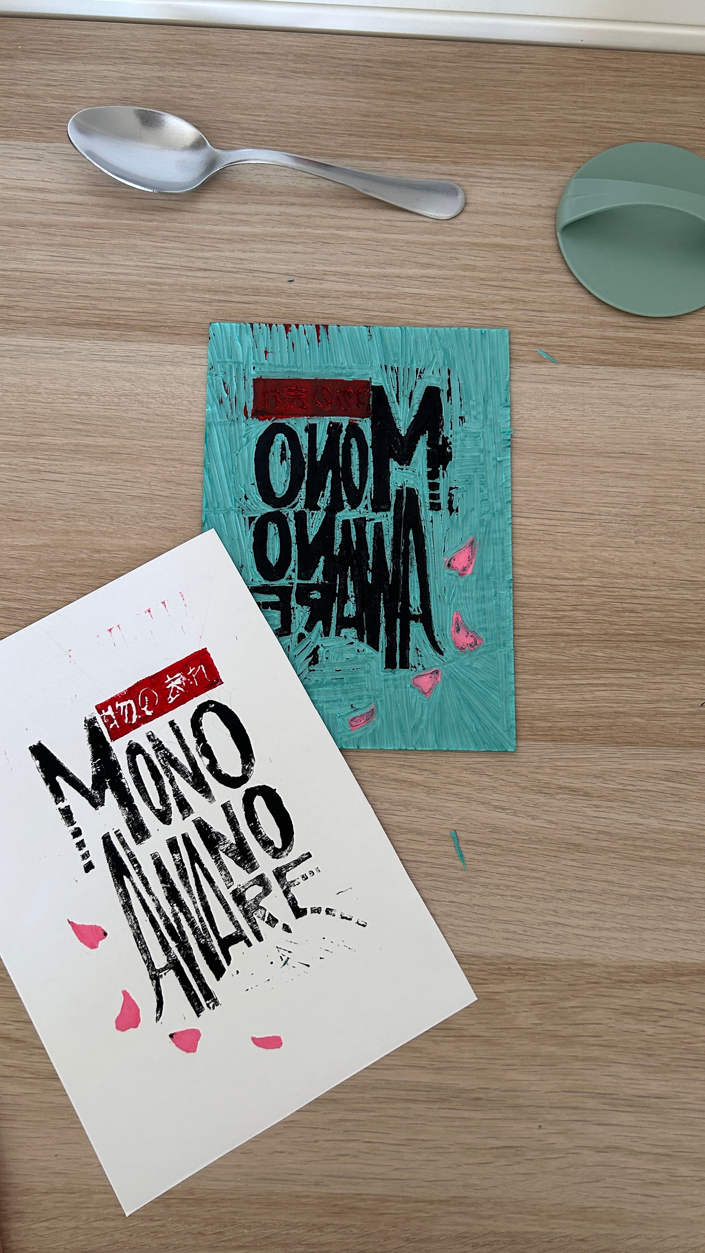Tote Bag Mono no Aware — Stampa linoleografica Originale