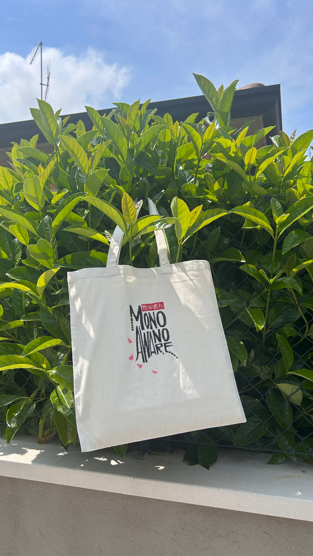 Tote Bag Mono no Aware — Stampa linoleografica Originale