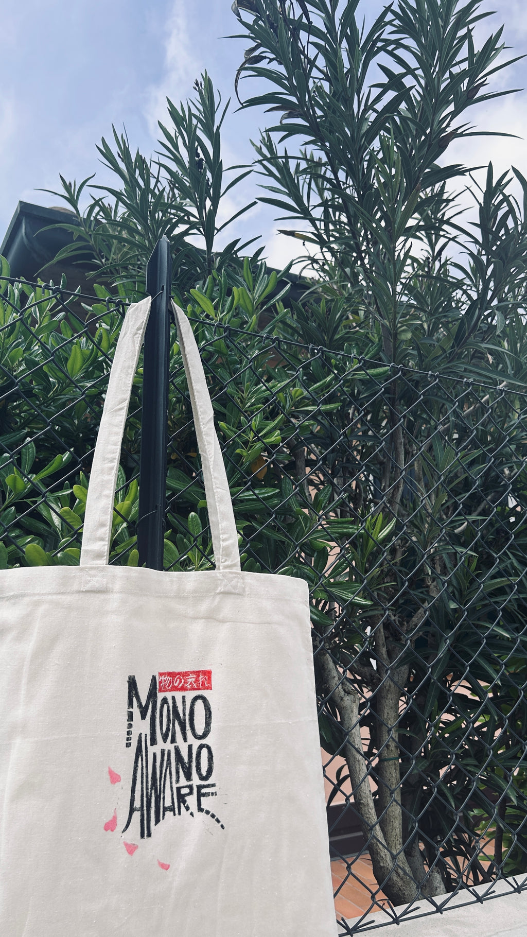 Tote Bag Mono no Aware — Stampa linoleografica Originale