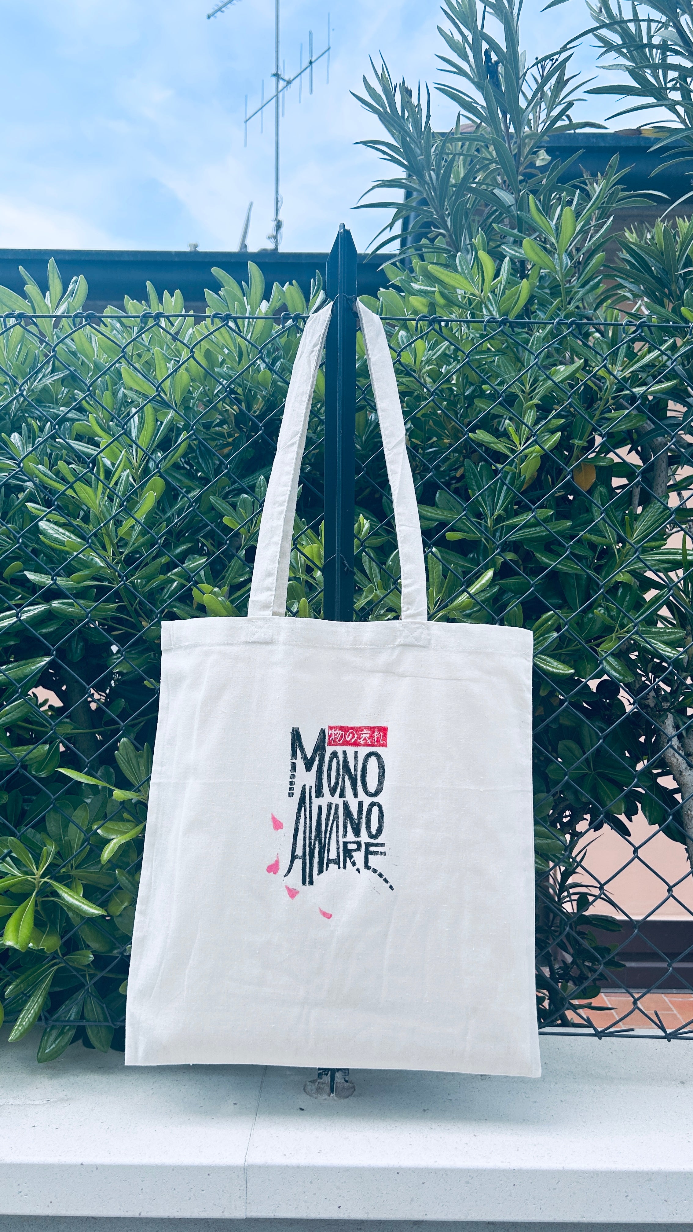 Tote Bag Mono no Aware — Stampa linoleografica Originale