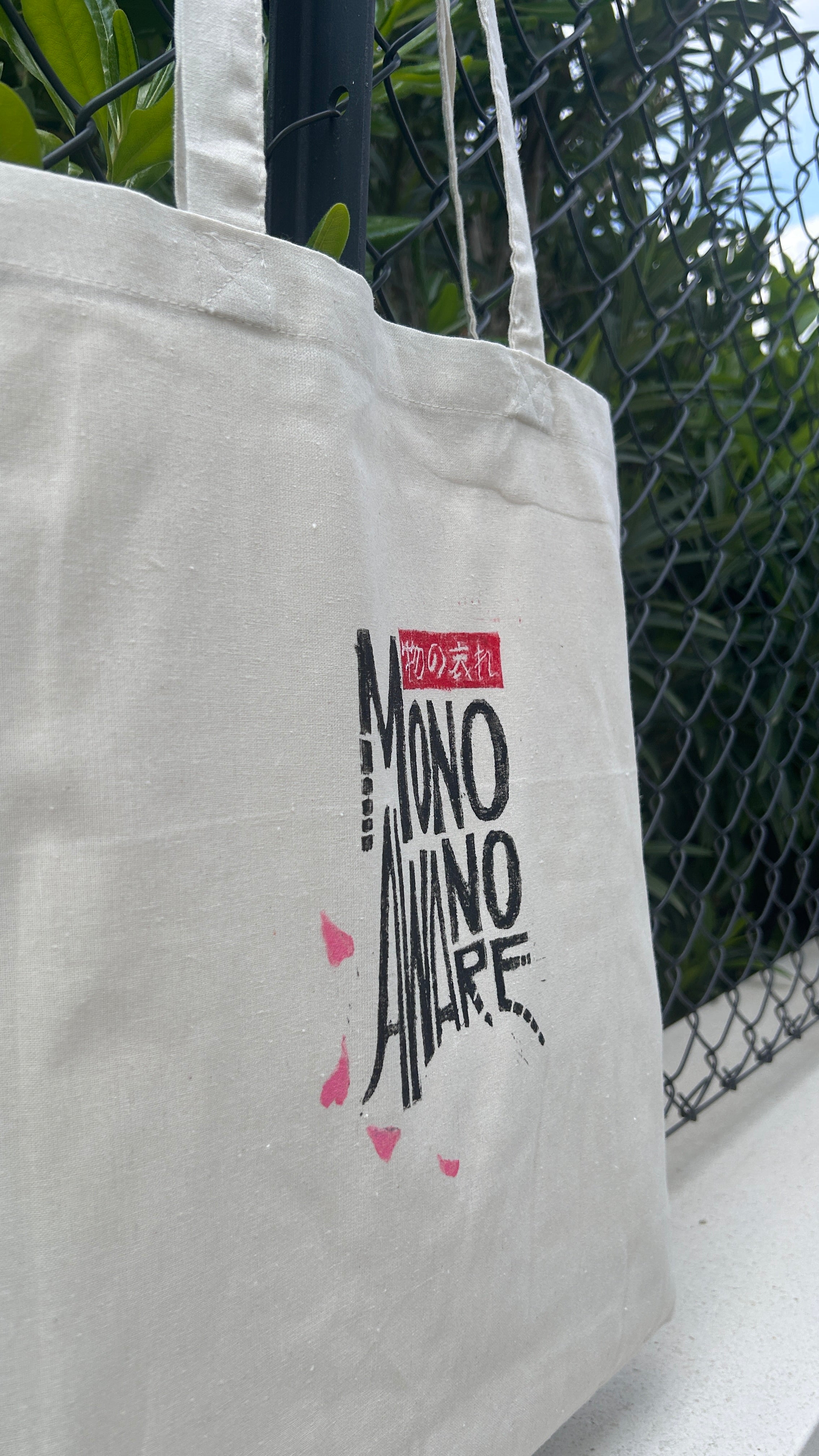 Tote Bag Mono no Aware — Stampa linoleografica Originale